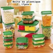 Set de 17 Boîtes de Conservation en Plastique Hermétiques
